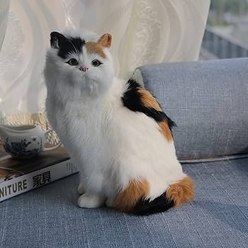 Amazon.co.jp: 三毛猫 リアルねこ 猫ぬいぐるみ ペルシャ 手作り